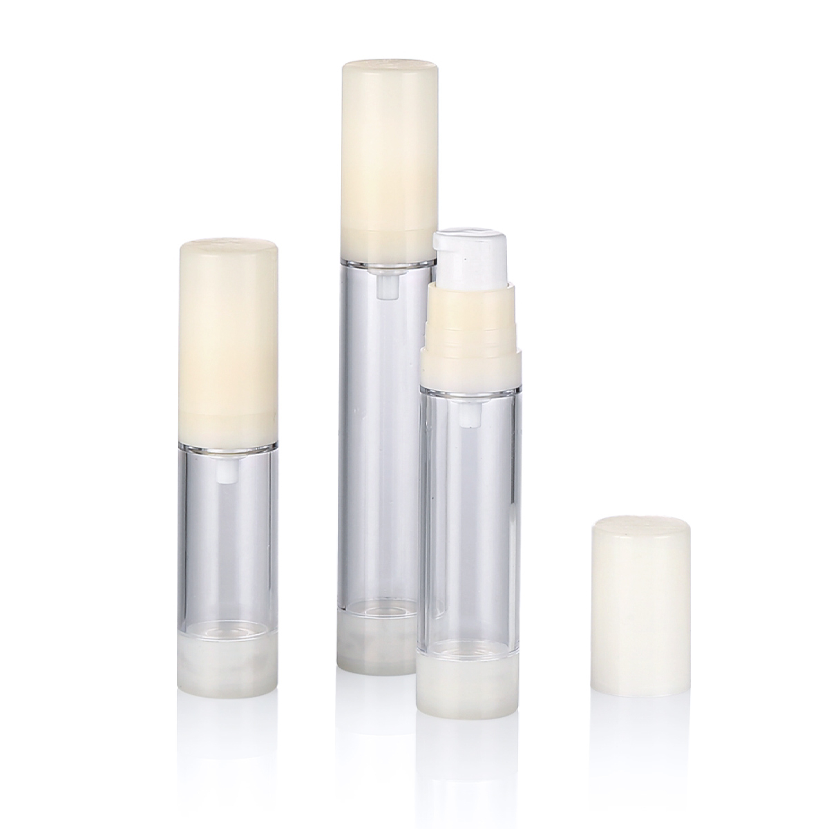 5 ml 10 ml 15 ml Dostosowane białe kosmetyczne plastikowe plastikową Airless Fine Mist Spray Butelka L04