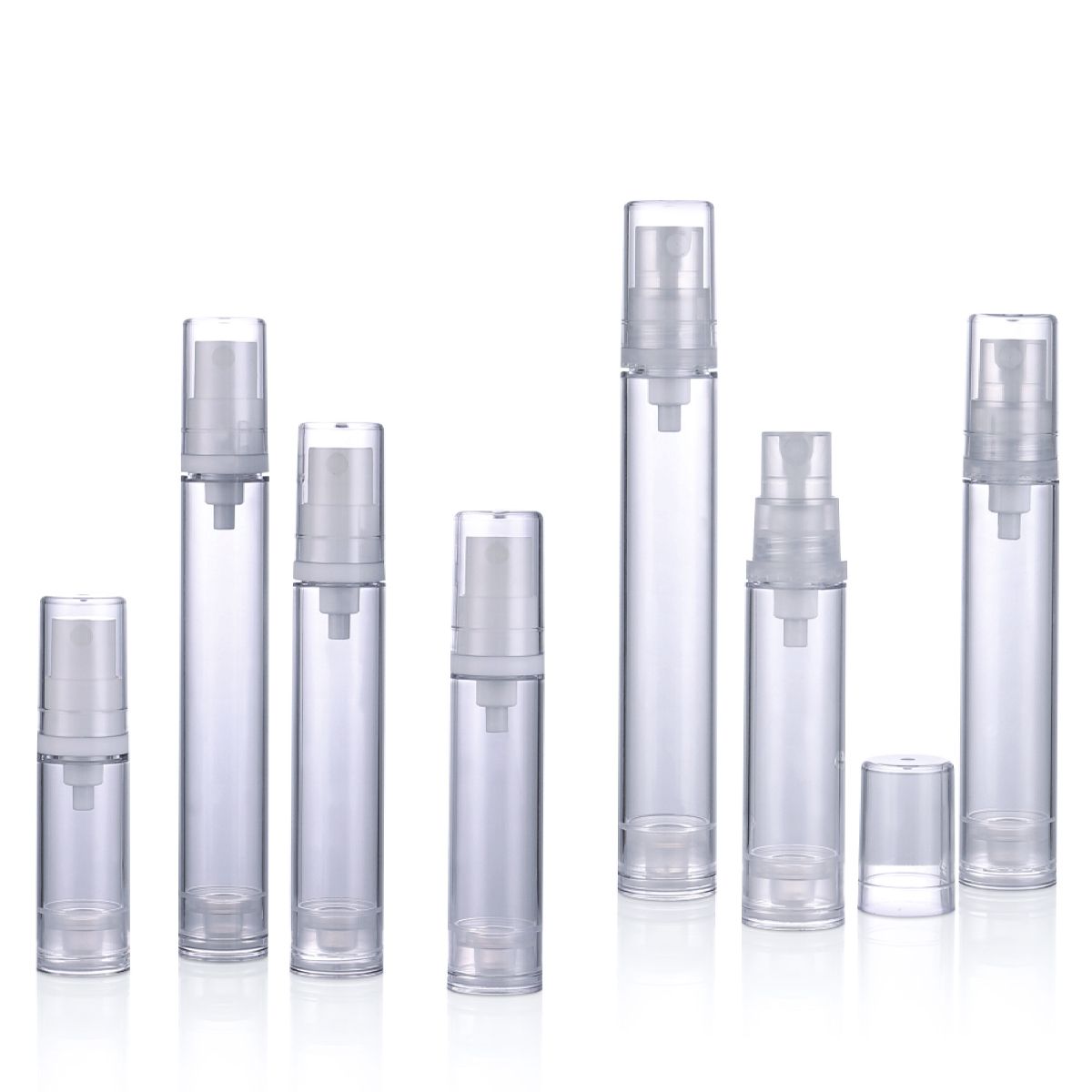 5 ml 10 ml 12 ml 15 ml PP jako spraym z pompą balsamowy bez powietrza butelka kremowa l12
