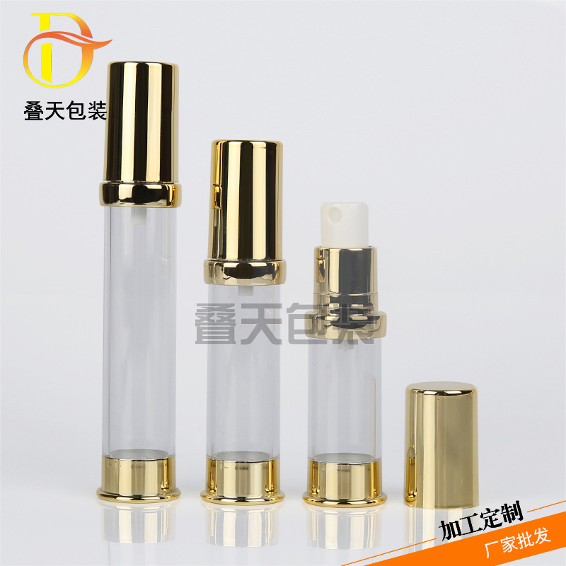 5 10 15 ml kosmetyczna butelka perfum, złote przezroczyste, typ pras