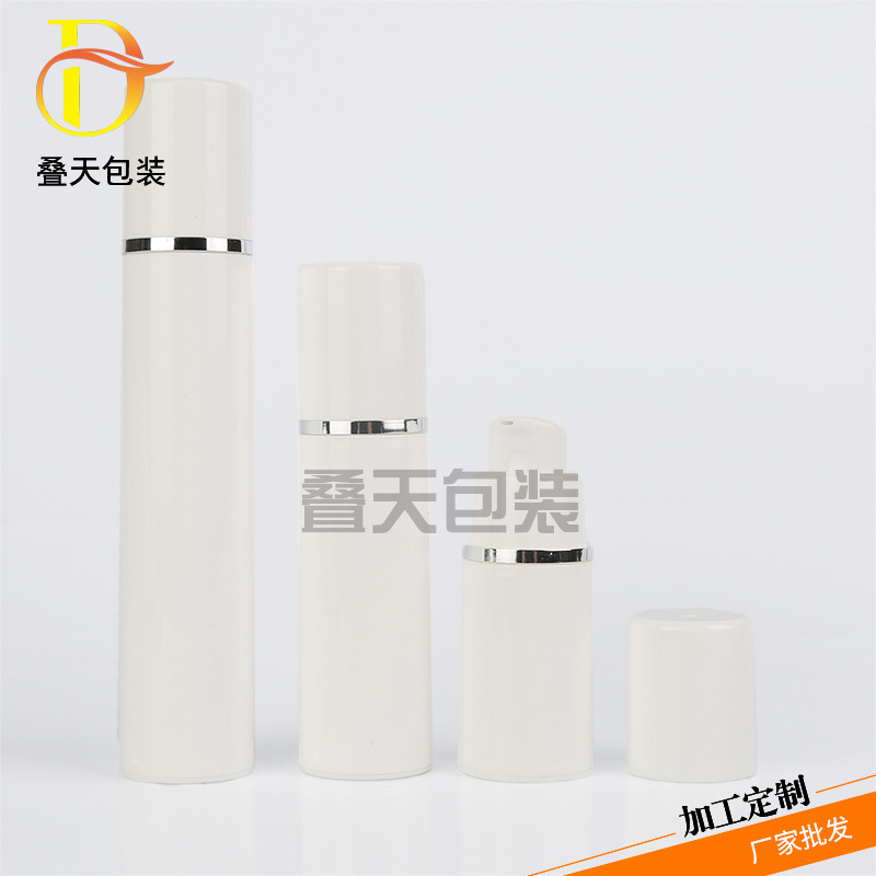 Butelka prasowa próżniowa 15 30 50 ml plastikowa snap biała butelka balsamowa